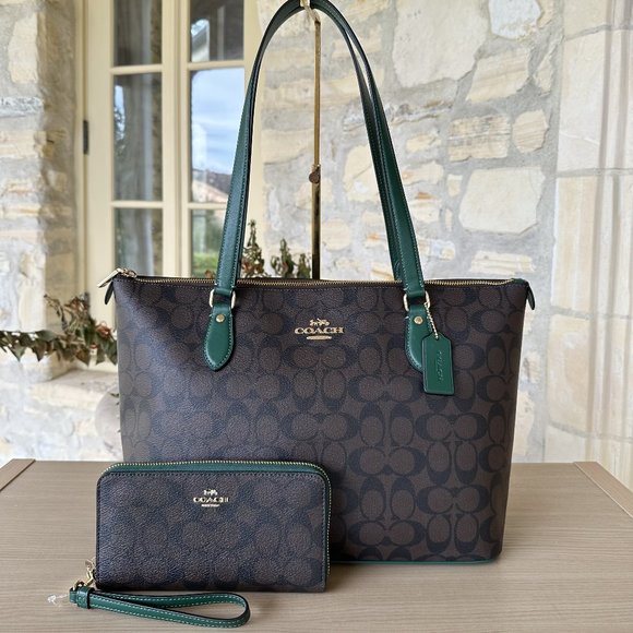 Coach may tote dark turquoise online
